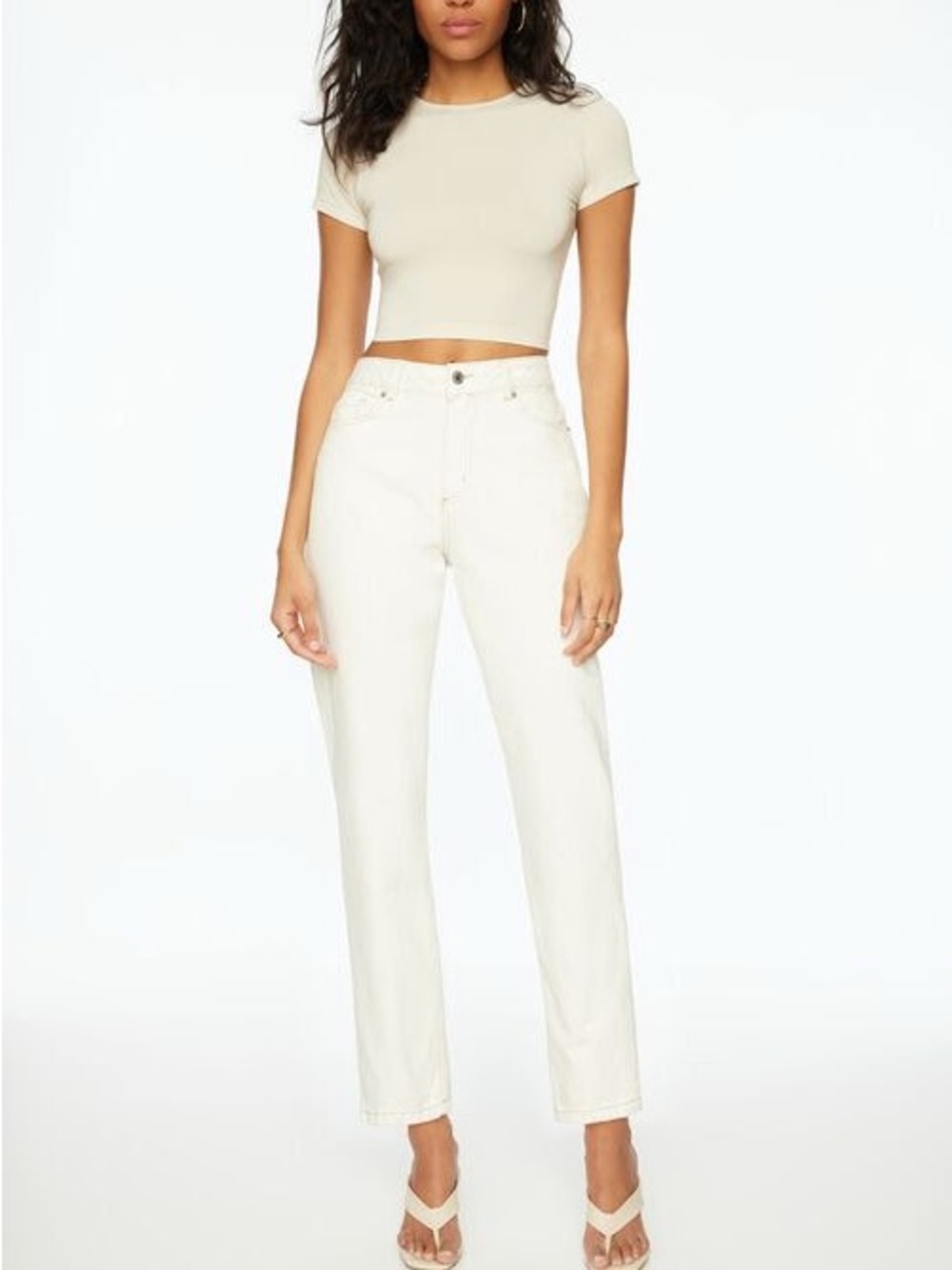 Garage Claudia Mom Jeans - Color: White out